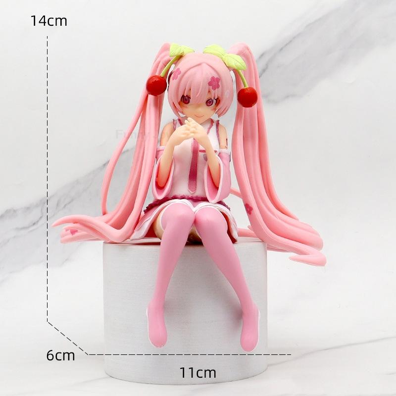 Anime Hatsune Miku Figure Wedding Dress Action Figures Kawaii Swimsuit Vocaloid PVC Collectible Model Toys Girl Gift