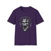 Unisex Softstyle T-Shirt Evil Skull Horror Gothic Demon Smoke Halo Blackwork