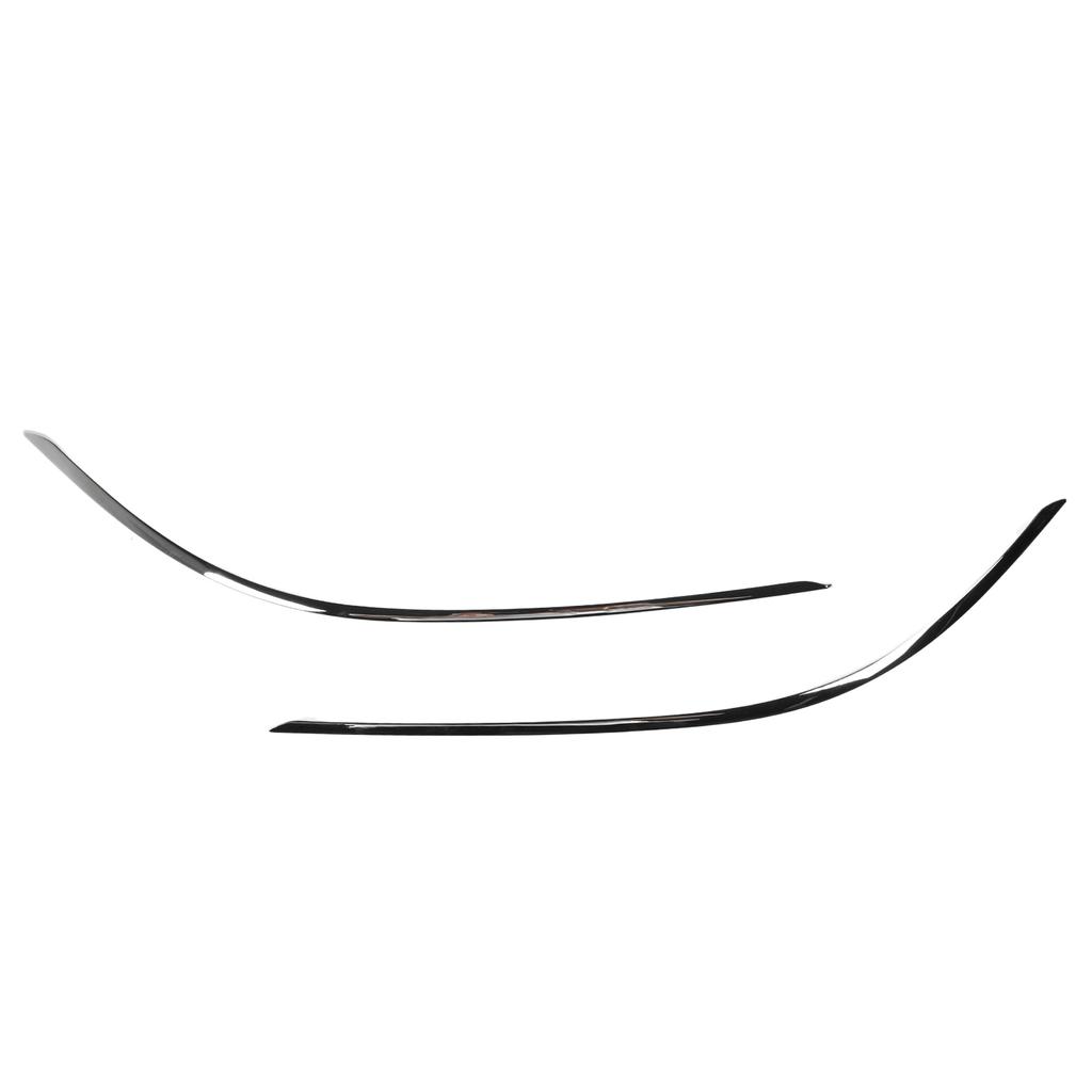 2pcs Front Bumper Lower Chrome Molding Trim Replacement For Benz C‑Class W204 Standard Facelift 2011 To 2014