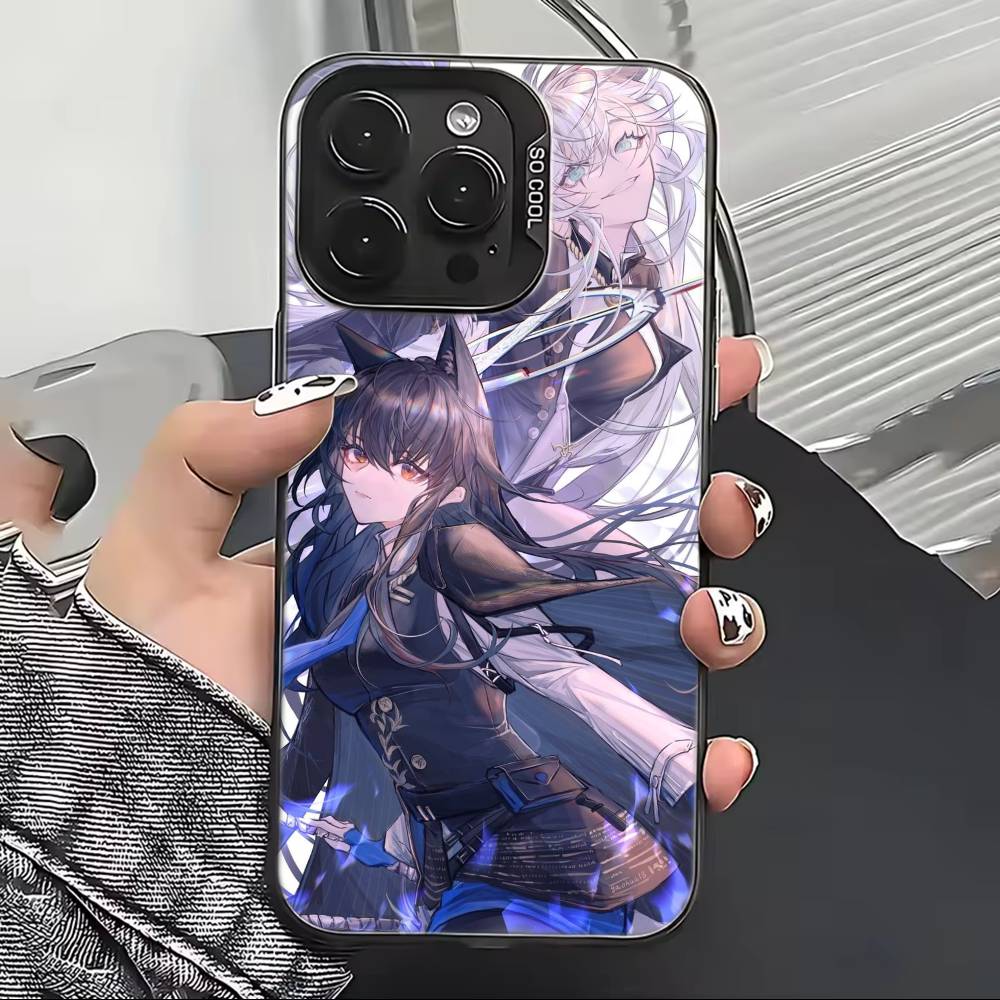 Game Arknights Phone Case For iPhone 17,16,15,14,13,12,11 Plus,Pro Max,XS,Colorful Silver Phone Case Funda Cover