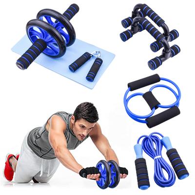Benzi de rezistență Push Up Stand Bar Roată Abdominală Rolă AB Coarda de sărit Grip Forță Exercițiu Acasă Sală de fitness Antrenor muscular