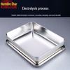 201 Stainless Steel Rectangular Serving Tray
