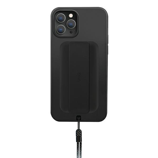 UNIQ Heldro iPhone 12 Pro Max 6.7" Case Black/midnight Black Antimicrobial