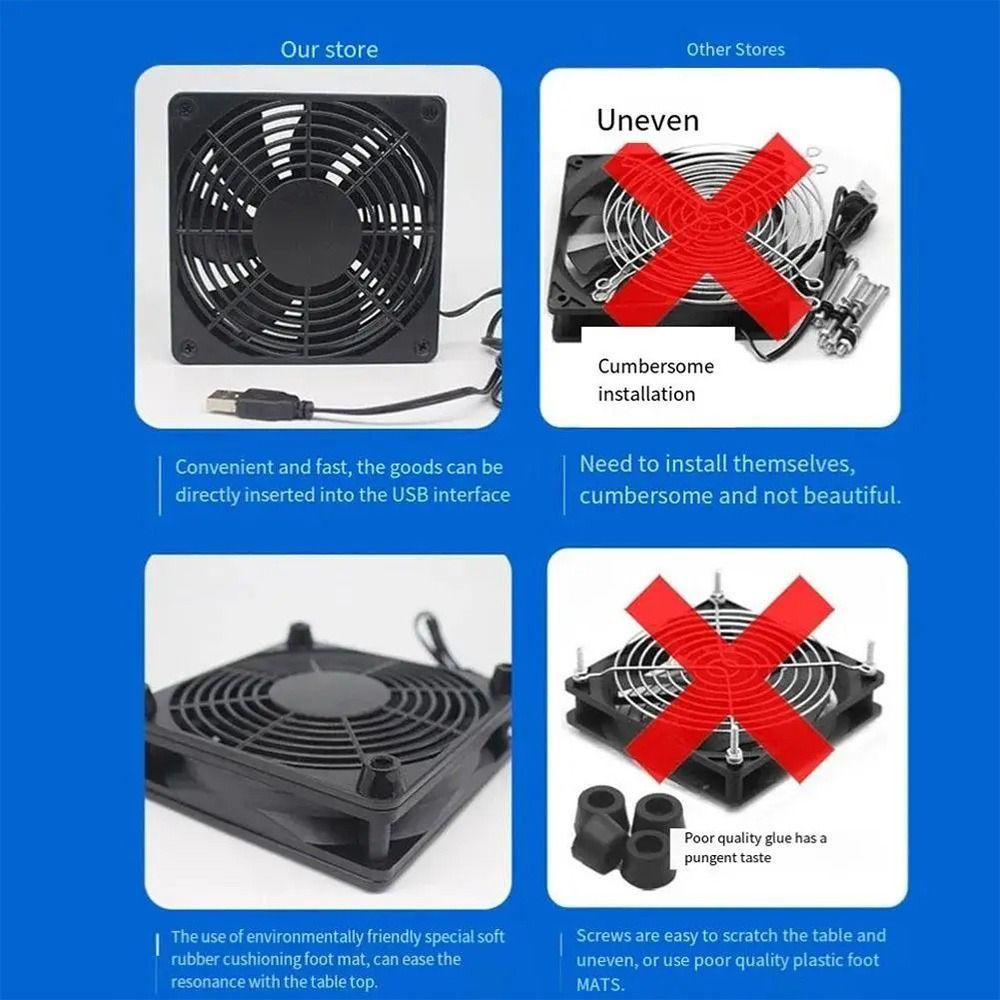 1Pcs 3 Speed Adjustable Router Cooling Fan Modem Heat Dissipation Base  WiFi Modem TV Box