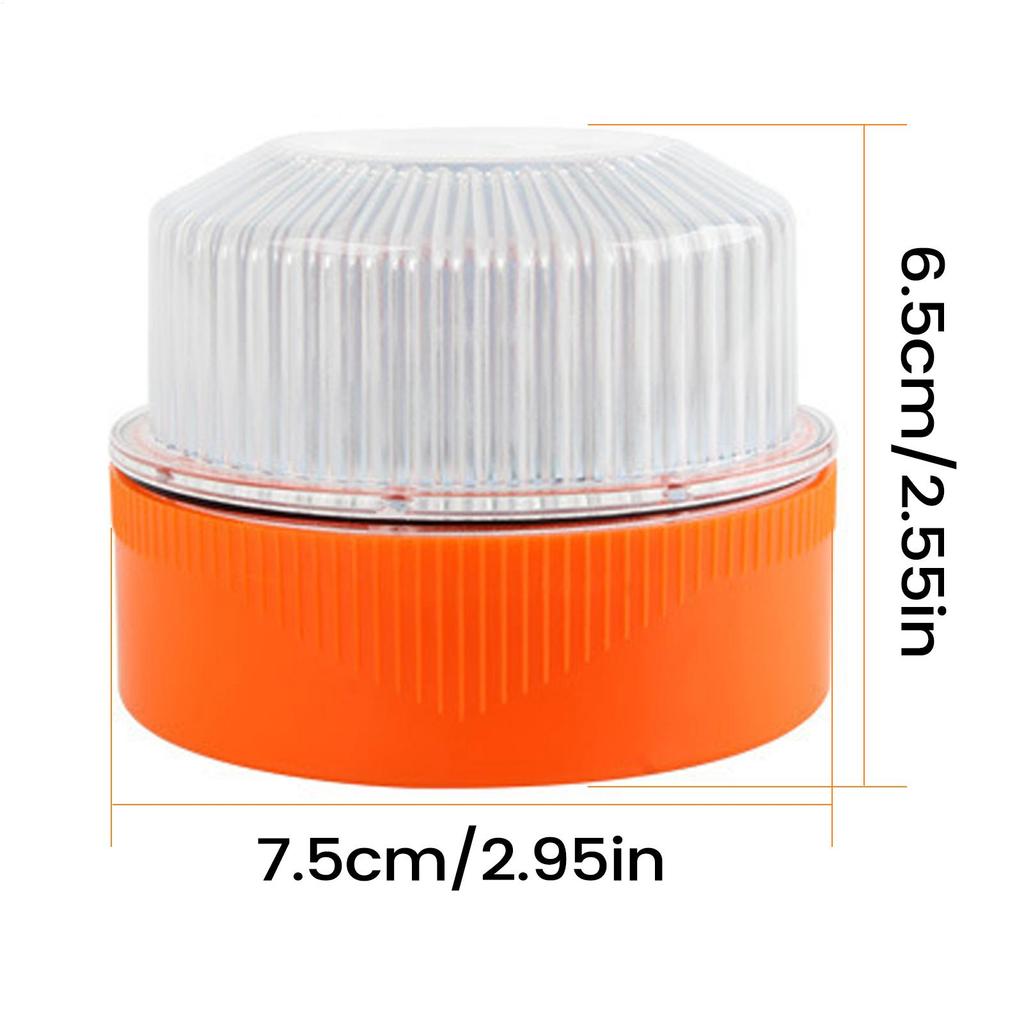 V16 Car Emergency Light Flash LED White Emergency Light Yellow Car Warning Light Magnetic Induction Strobe Road Accident Lamp