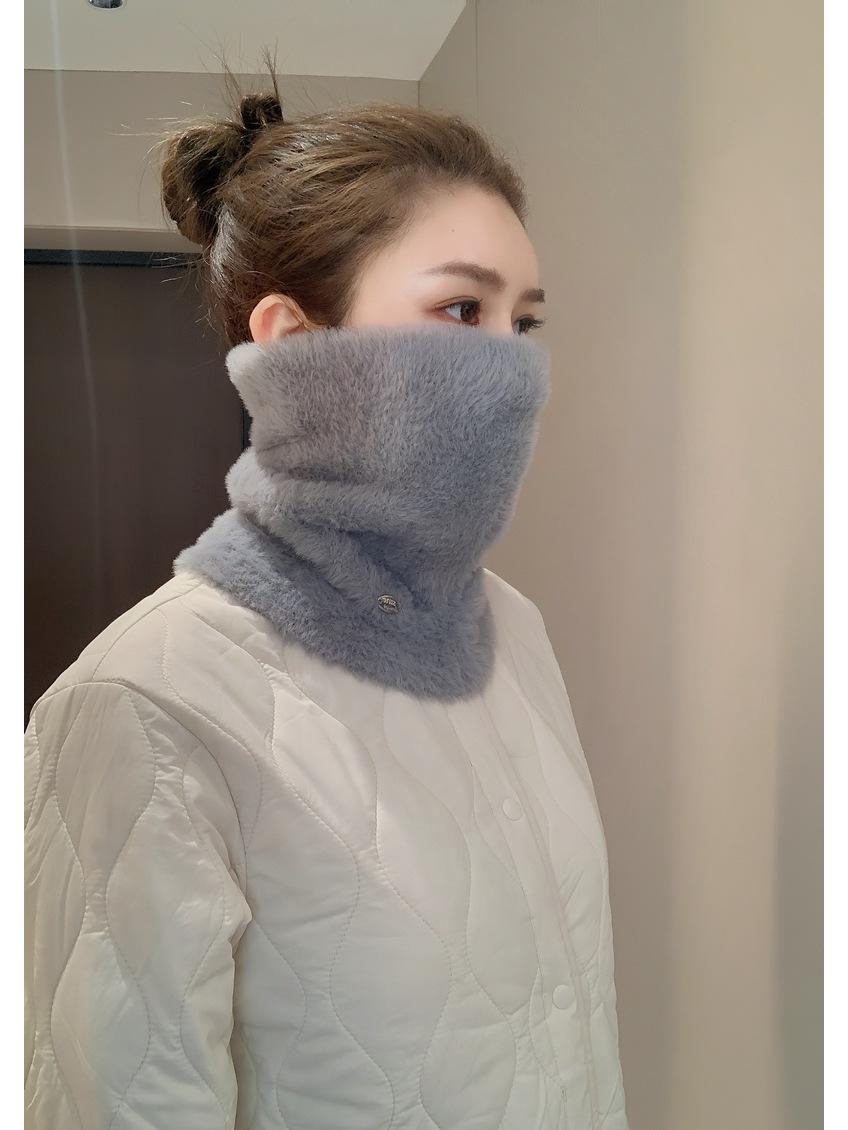 

Унисекс Ветрозащитный и Теплый Вязаный Минк Снуд Шапка