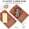 3 Compartment Silicone Chocolate Bar Mold DIY Candy Baking Tool Reusable Pistachio Dessert Mold Kitchen Accessories Cake Molds