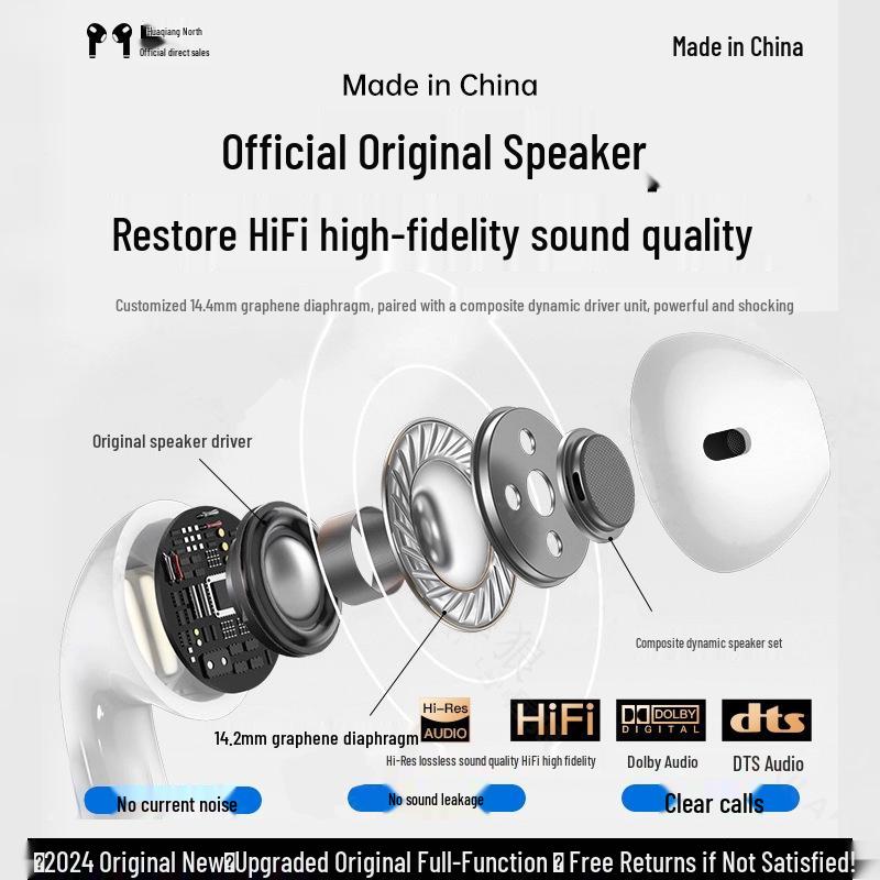 4th Gen In-Ear Bluetooth Wireless Headset for Apple Compatible with Card-Inserting Smartwatch