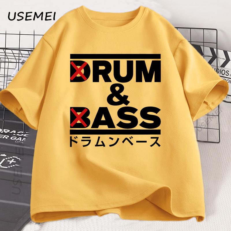 Funny Drum and Bass T Shirt Men Rum and Ass Lovers Jokes T-shirt Y2k Short Sleeve Cotton O-neck Tshirt Summer Tees Man Clothing