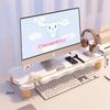 Curved Edge Desktop Monitor Stand and Storage Shelf