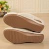 2025 Women's Plus Size Round-Toe Thick-Soled Backless Breathable Summer Slippers