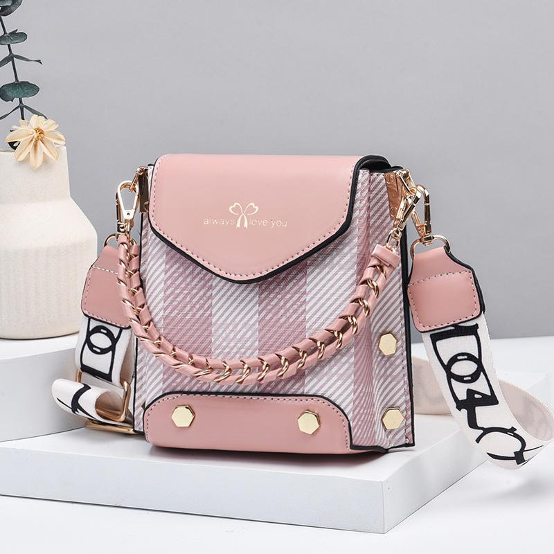 

Spring and Summer Trendy Foreign Girl Mobile Phone Bag Women s New High-grade Texture Quality Crossbody Bag Niche Checkered Small Size Bag .