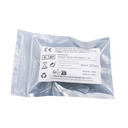 Eonvic 3.5mm Right-Angle TRS To Double Low-Profile XLR 3-Pin Male Y Cable for Rode Wireless GO II Dual-Channel Wireless Microphone Receiver with Recor