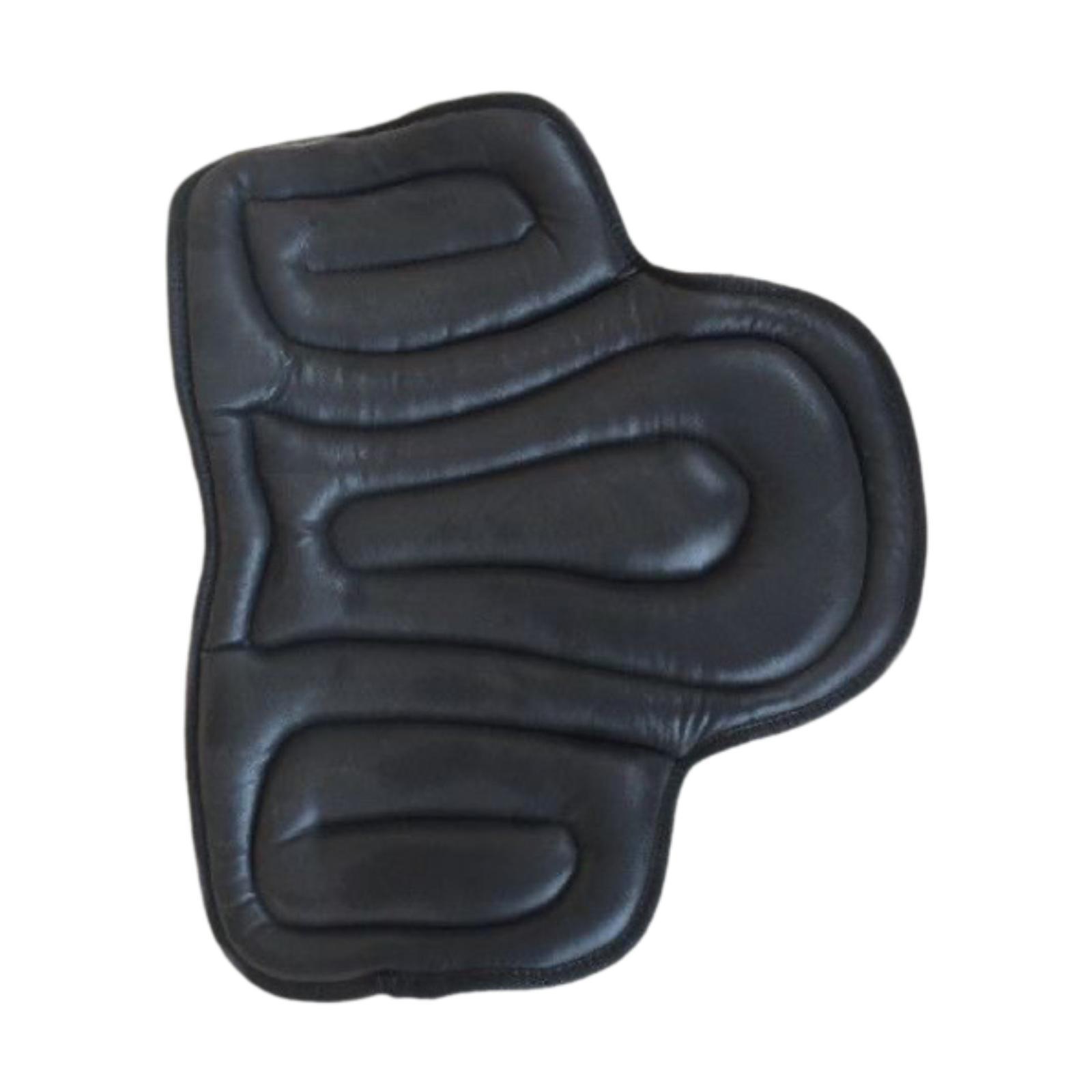 

Horse Riding Saddle Pad Shock Absorbing Quilted Multipurpose Comfortable Riding Accessory Equestrian Seat Cushion Saddle Cushion чёрный