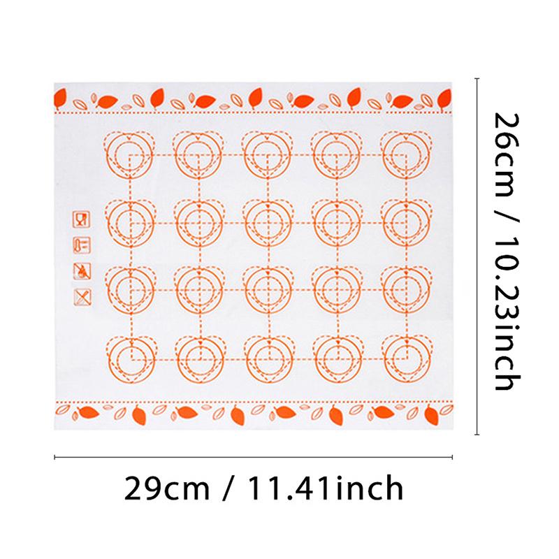 Silicone Macaron Baking Mat Non Stick Fondant Cookie Pad Oven Bakeware Sheets Liner Cakes Pastry Tools Rolling Dough Mats
