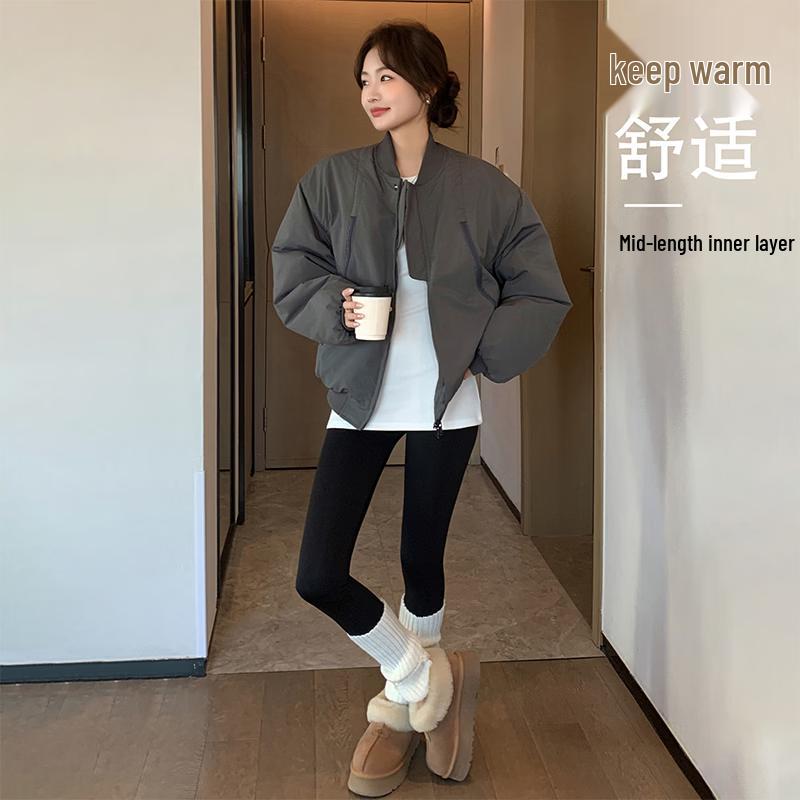 Women's Slim-Fit Fleece-Lined Tunic Base Layer Top
