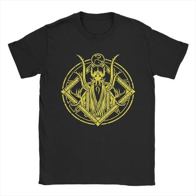 The King In Yellow Hastur Unisex T Shirts Novelty Tees Short Sleeve Round Neck TShirts Pure Cotton 6XL Clothes