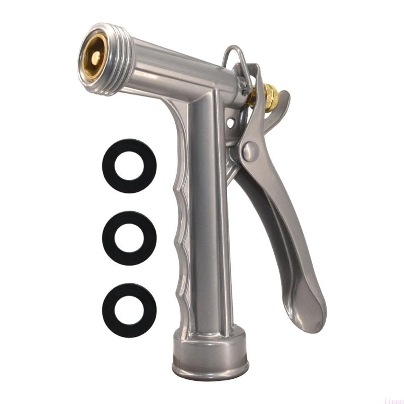 

All Metal 5 Inch High Pressure Hose Water Sprayer Nozzle With Ergonomic Grip For Easy Attachment To Standard Garden Hoses
