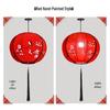 YIXI Hand-Painted Fabric Round Pendant Lantern