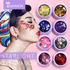 TEAYASON Harajuku Zima Malun Laser-Pailletten im europäischen und amerikanischen Stil, leuchtendes Puder-Schönheits-Make-up, Musikfestival-Make-up