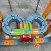 Children Magnetic Construction Brick Rail Car - Stem Instructive Building Toy Developmental Educational Present Montessori Playthings