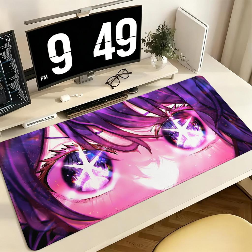 Anime Oshi No Ko Pro ESports Xxl Gaming Mousepad Extra Large NonSlip Stitched Edge Keyboard Laptop Desk Mat For Pc Gamer