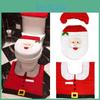 Christmas Cute Toilet Covers Seat Creative Santa Claus Bathroom Mat Xmas Supplies For Home New Year Navidad Gift Decoration