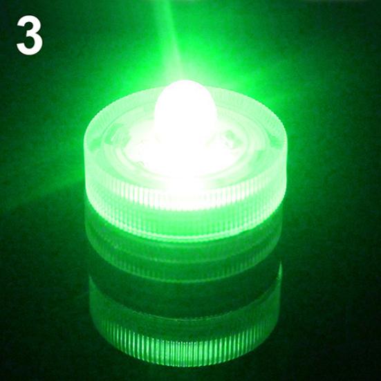 12Pcs Submersible Waterproof Wedding Tea Candle Lamp Battery Operated LED Lights