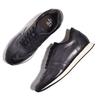 For B for Piu Leather Sneakers Tea Toe Smooth Gray Casual Shoes [B Piu] Men's KBC-1 25.0