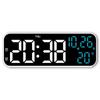 9-inch Multifunctional LED Clock with Multiple Alarms - Model 2802
