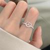 Anello Minimalista da Donna in Argento Sterling 925, Inossidabile, Anello Aperto di Alta Gamma per Dito Indice di Coppia