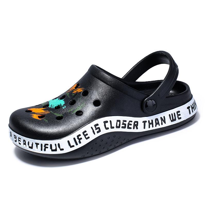 Men's Lightweight PVC Sandals Platform Slippers 2024 Summer Slip On Shoes Male Vacation Beach Sandals Flip Flops Man Size 40-45