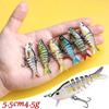 4.5g Weight Micro Bait 5.5cm Length 3D Simulation Baits Multi Section Bait  Freshwater Fishing