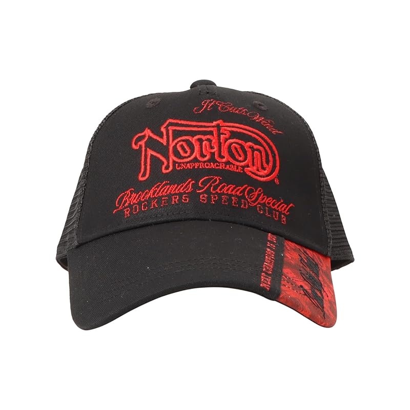

[Norton] switching camouflage mesh cap hat cap free size snapback camouflage 251N8701 black F