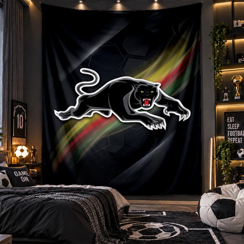 Arazzo da Appendere alla Parete Stampa Penrith Panthers Tessuto per Soggiorno Camera da Letto Decorazione per la Casa