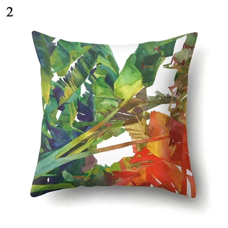 

Home Decor Fashion Tropical Plant Pattern Decorative Cushion Cover Pillowcase Sofa 16x16Inch
