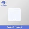 RF 433MHz Smart Switch 16A Lamp Relay Receiver 2-Way Remote Control 1/2/3 Gang Wall Switch Round Panel Mini Transmitter DIY Home
