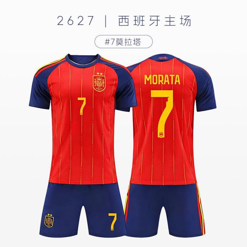2026 Spain National Team Yamal 19 Soccer Training Jersey Adult Kids Football Suit Sports