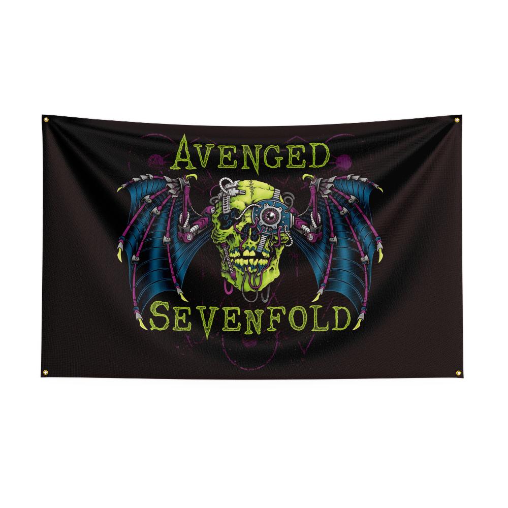 Rock Band Flag Tapestry A-Aven-geds Sevenfolds Aesthetic Background Cloth Wall Art Decor Outdoor Concert Party Banner