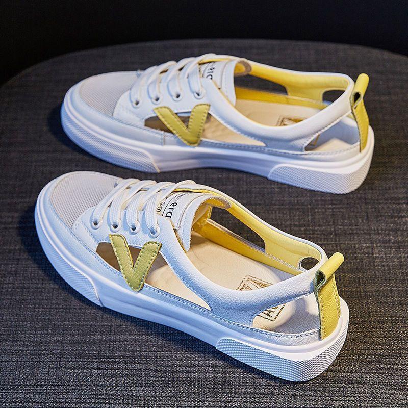 Womens Breathable Mesh Sneakers Casual White Slip-On Walking Shoes Students Daily Wear
