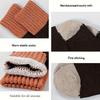 5 Pairs of Winter Warm Knit Socks for Women with Geometric Patterns - Rabbit Hair Blend, Hand Wash Only, All-Season, Knit Fabric, 100 G/m²