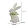 Ceramic Bunny Statue Porcelain Rabbit Modern Art Figurine Spring Easter Home Decor for Bowl Shelf Mantel Wedding Table Ornament