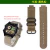 Nylon-Canvas-Uhrenarmband für Casio AE1200 AE1300 A158W/A159 A168 W-218H DW-H5600 Armband konvexe Aufnahme Herren Outdoor-Sport Armband