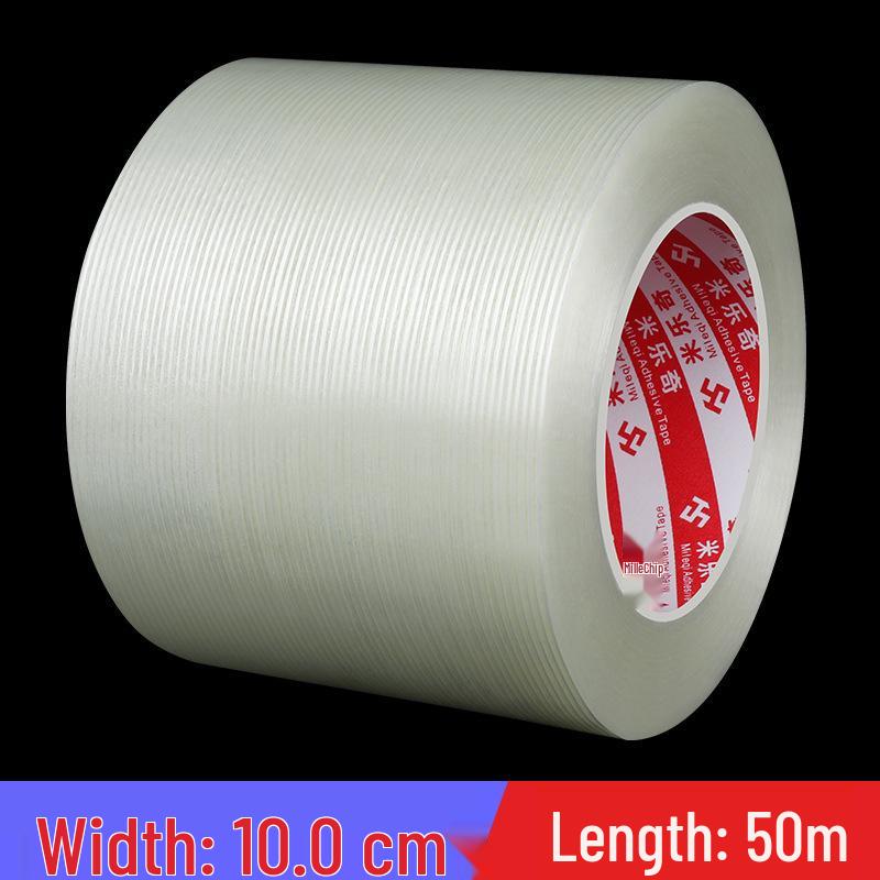 Strong Adhesive Striped Fiber Tape: Mold Fixing, Electrical Appliance Binding, No-Residue Packaging