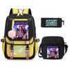 Demon Hunters Peripheral Printing Children's Fashion Backpack Cross-border Large Capacity Primary and Secondary School Student Leisure School Bag Set