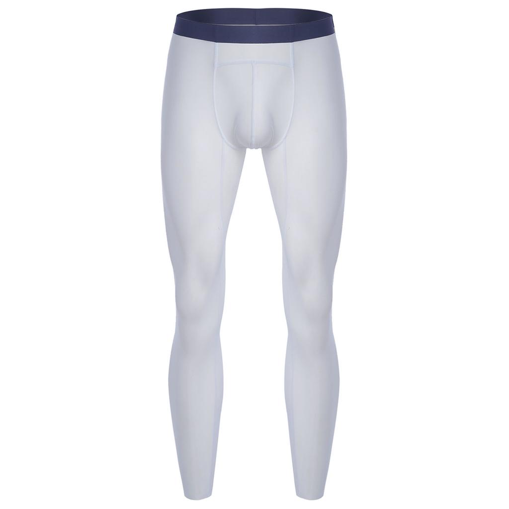 Mens Mesh Leggings See Through Stretchy Pants Elastic Waistband Lightweight Athletic Running Gym Tights