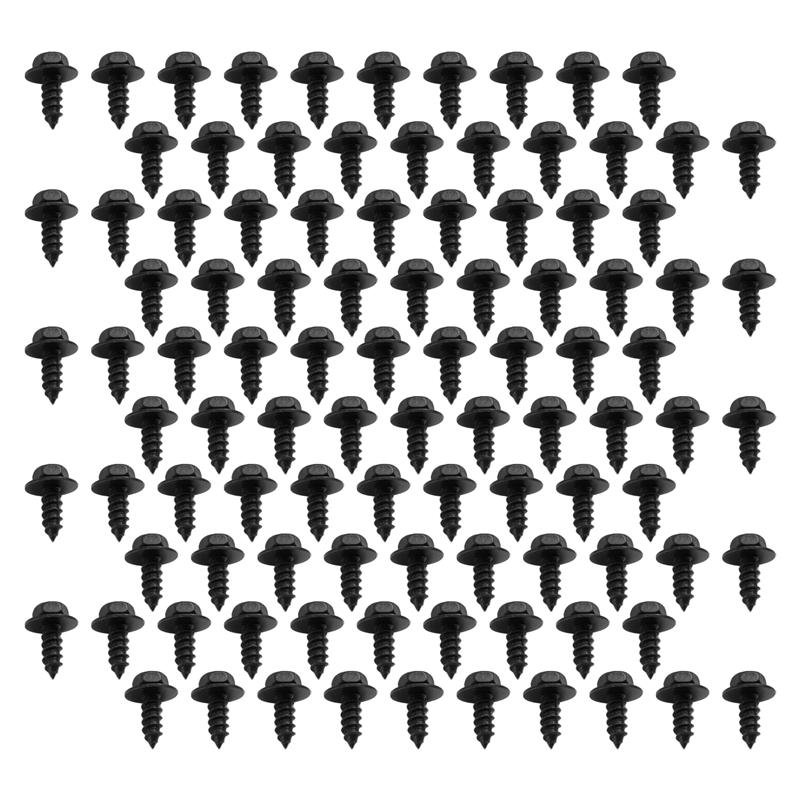 

Fender Liner Under Cover Screw Bumper Tapping Screws Auto Fastener Bumper Tapping Screws For Toyota 90159-60498-A87Q чорний