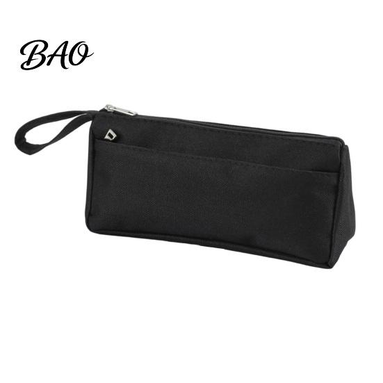 Large Capacity Storage for Rulers Pencil Case with Zipper And Handle, Durable Oxford Solid Color Portable Stationery Organizer School Organizer,