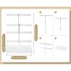 Jewelry Stand Organizer Transparent with Tray Home Decor Holder Shelf for