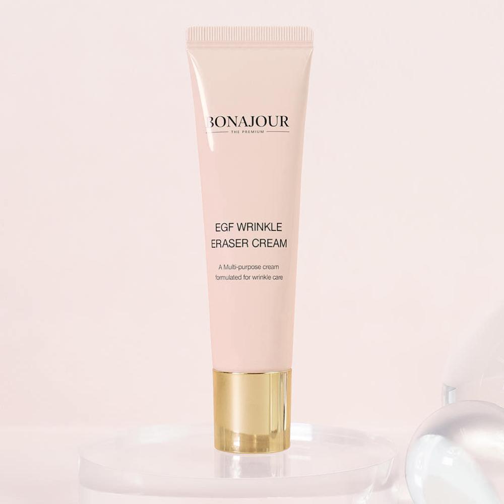 Bonajour EGF Wrinkle Eraser Cream 30ml Anti Aging Deep Moisturizing Eyecare Smile Lines Neck Cream K-Beauty